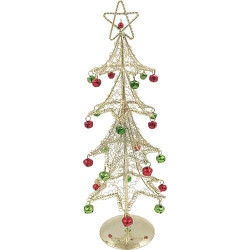 Christmas Tree, Metal Christmas Tree 40cm Artificial Tree with Metal Stand