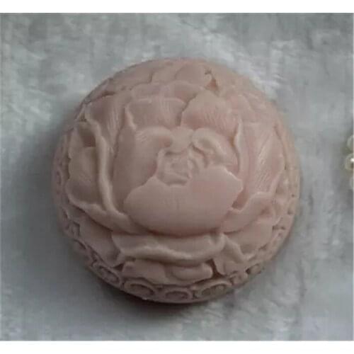 Silicone Mold round shape handmade rose flower soap mold decoration candle aroma mould DIY Handicraf resin clay silica gel molds