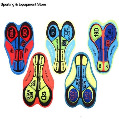 Outdoor Cycling Breathable Pads Bike Riding Base Cushion 5D,9D,12D,19D,20D 30cm x 11cm x 18.5cm Shorts Cushion