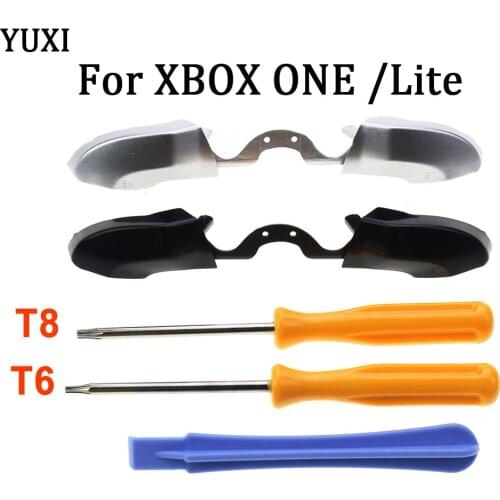 YUXI Replacement LB RB Bumpers Buttons Key T6 T8 Screwdrivers Tools Crowbar For Xbox One Elite Controller
