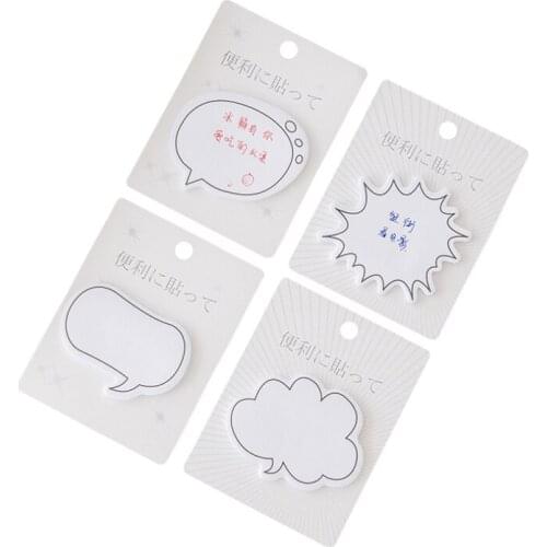 1pack/lot Kawaii Mini Paper Memo Simple Dialog Series Handy Post Account Small Fresh Message Notes