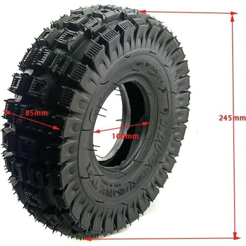 3.00-4 tires 260x85 10''x3'' Scooter tyre inner tube kit fits electric kid gas scooter wheelChair ATV and Go Kart