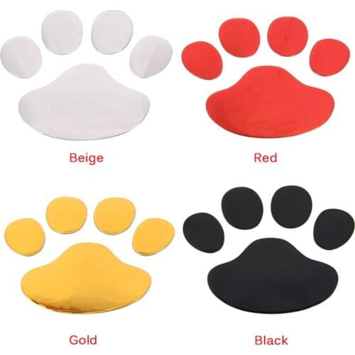 3D Dog Paw Footprint PVC car stickers decal dog bear cat animal foot print sticker Car styling auto motorcycle decor