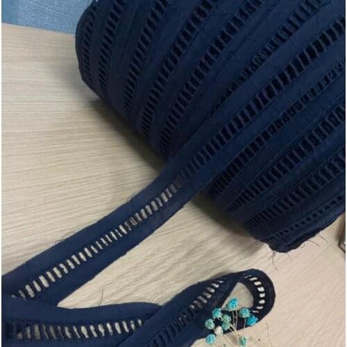 4 Meters 2.5cm/1'' High Quality Red Black Cotton Cloth Lace Trim Fabric DIY Hand Sewing Embroidery Clothes Accessories