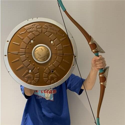 Big Sun Bow Sun Shield Link 1:1 Weapon Cosplay Crossbow Sword Kids Gift Role Play Gift Safety PU Material Gift