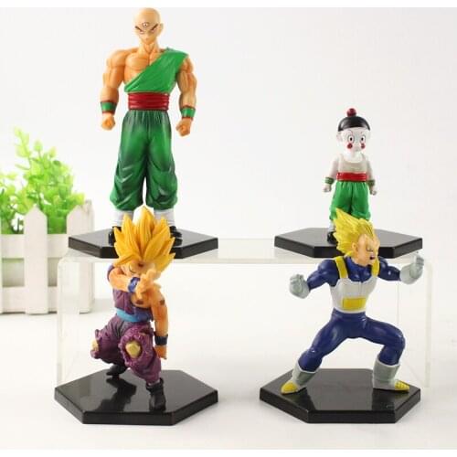 Dragon Ball Z DBZ Super Saiyan Tien Shinhan Chiaotzu Son Goku Vegeta PVC Action Figure Model Toys Decoration Kids Gift