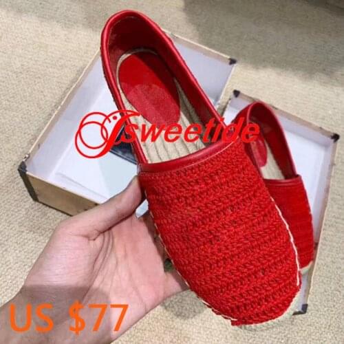 Women Fisherman Shoes Espadrilles Designers Shoes Leisure Spring/Autumn Women Casual Luxury Brand Shoes Genuine Leather