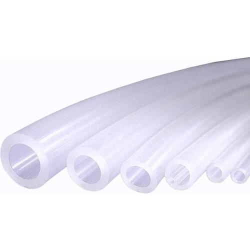 1Meters Food Grade Clear Transparent Silicone Rubber Hose 3 4 6 8 10mm Out Diameter Flexible Silicone Soft Tube Aquarium Pipe