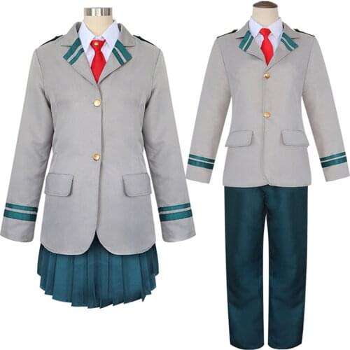 My Hero Academia Summer and Winiter Uniform Momo School Uniform Midoriya Izuku Bakugou Katsuki Ochaco Uraraka Cosplay Costume