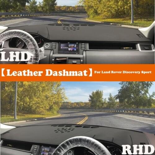 Leather Dashmat Accessories Car-Styling Dashboard Covers Pad Dash Mat Sunshade Carpet For Land Rover Discovery Sport 2015-2017