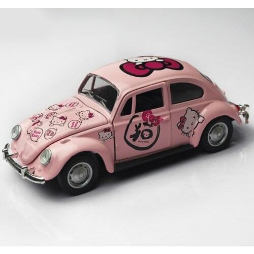 Beetle Car Kitty Cat Doraemon Clockwork Car Childrens toy car model car decoration