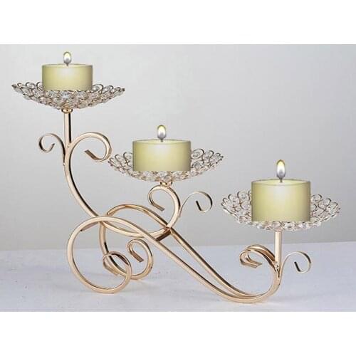 New style Wedding crystal beaded big bowl flower stand candelabra for decoration centerpiece senyu0761