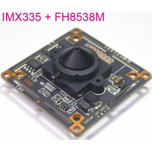 3.7mm Lens AHD 5MP 4MP 1/2.8 STARVIS IMX335 CMOS image sensor + FH8538 CCTV camera module PCB board +OSD cable