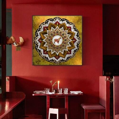 Luxury Wall Pictures Abstract Horse Wall Paintings Animal Canvas Art Posters and Prints Living Room Decoration Saudi Wall Art