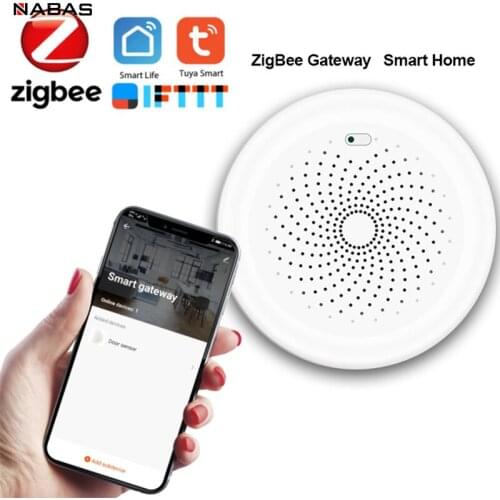 NABAS Tuya ZigBee Smart Gateway Smart Home Smart Life APP Wireless Remote Controller WiFi + Bluetooth Dual Communication