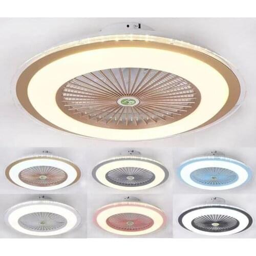 3 Color Modern Ceiling Fan Lamp with Remote Control 3 Speed Wind 60cm Ceiling Fans LED Lighting for Bedroom Living Dining Room