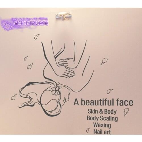 Beauty Salon Sticker Beauty Posters Vinyl Wall Decals Decor Mural Beauty Salon Sticker Spa Massage Decal