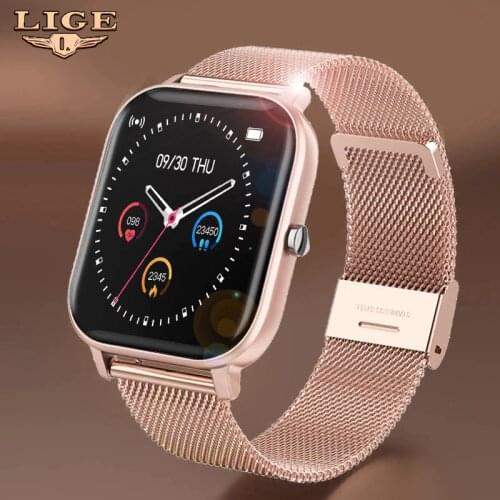 Women Men Smart Electronic Watch Luxury Blood Pressure Digital Watches Fashion Calorie Sport Wristwatch DND Mode For Android IOS