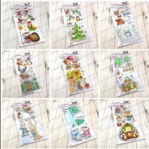 Merry Christmas clear stamp /Seal for DIY scrapbooking/photo album Decorative clear stamp sheets C1097