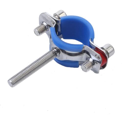 M8 Screw Rod 50mm Fit 15-219mm OD Tube 304 Stainless Steel Pipe Hanger Bracket Clamp Suppoert Clip With Blue Case Homebrew