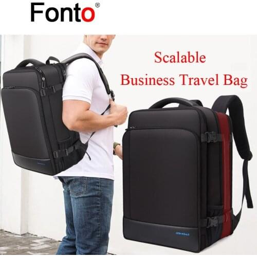 Large Capacity Backpack Mens Expandable Travel Business Computer Bag Fashion Multifunctional Business Hinking Backpack