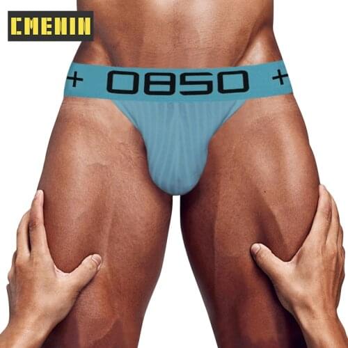 High Quality Sexy Underwear Men Jockstrap Low Waist Cotton Gay Mans Underwear Bikini Men Briefs Mens Underwear Top BS3517