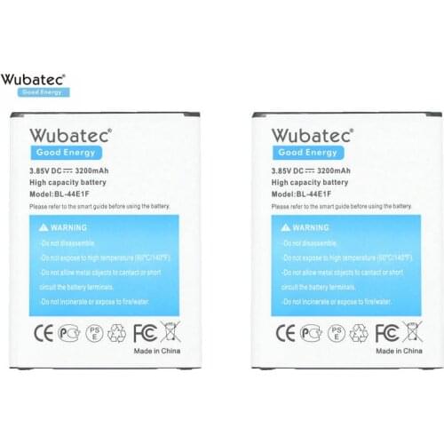 Wubatec 2x 3200mAh BL-44E1 FReplacement Battery For LG V20 LS997 F800 VS995 US996 H990 H990DS H910 H918 Batteries