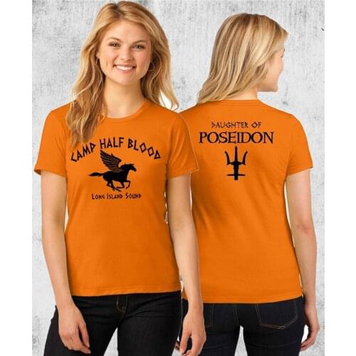 Camp Half Blood T-shirt Percy Jackson Halloween Costume 2 Sided Print women Fitted Ladies, unisex size Shirts