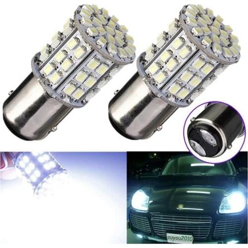 2/4Pcs Car Tail Stop Brake Rear Light 12V 5W Super Bright 64 LED Bulb Taillight Auto Light Accessories