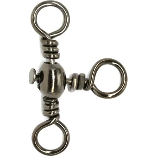 200pieces/lot barrel cross-line swivels sea rock fishing tackle 3-way fishing swivels fishing accessories