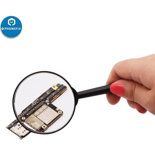 5X Magnifying Glass Handheld Magnifier for Jewelry Book Reading for Phone Repair High Definition Eye Loupe Glass