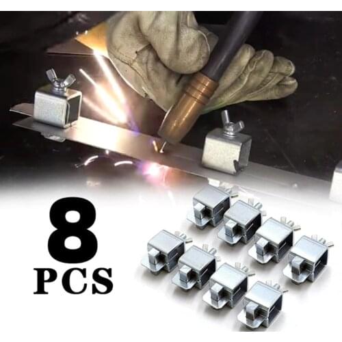 8pcs Butt Welding Clamps Sheet Metal Locator Adjustable Positioner Clip Holder Panel Fasten Kits