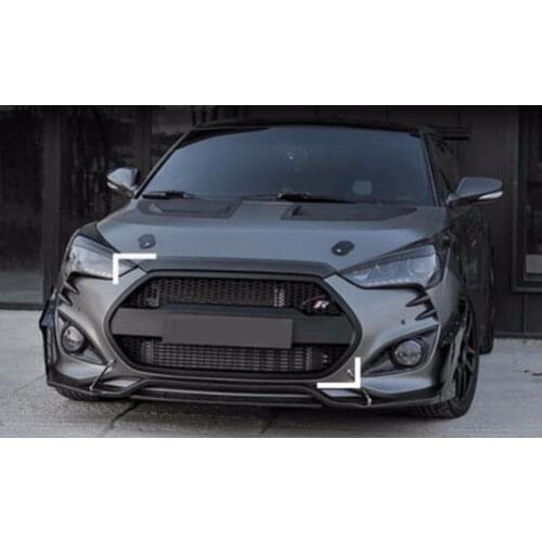 ABS Chrome Car Front Bumper Mesh Grille Around Trim Racing Grills For Hyundai Veloster 2011-2018