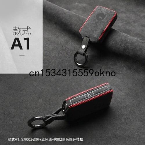 Key Bag For Volvo XC60 S90 S60 XC40 XC90 V40 S80 Key Case Cover Ring Alcantara Accessories
