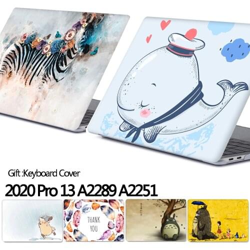 2020 New A2289 A2251 Case For MacBook Pro 13 Case with Touch Bar Laptop Cover For Macbook Air 13 Touch ID Shell + Keyboard cover