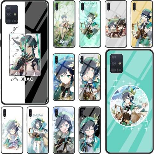 Genshin Impact Venti Game Phone Case For Samsung Galaxy A51 A71 A50 A21s A31 A10 A41 A20e A70 A30 A11 A40 Glass Hard Back Cover
