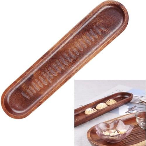 Wooden Japanese Style Dish Food Sushi Serving Mini Plate Dessert Small Tray Snack Saucer For Home Hotel Kitchen Tableware