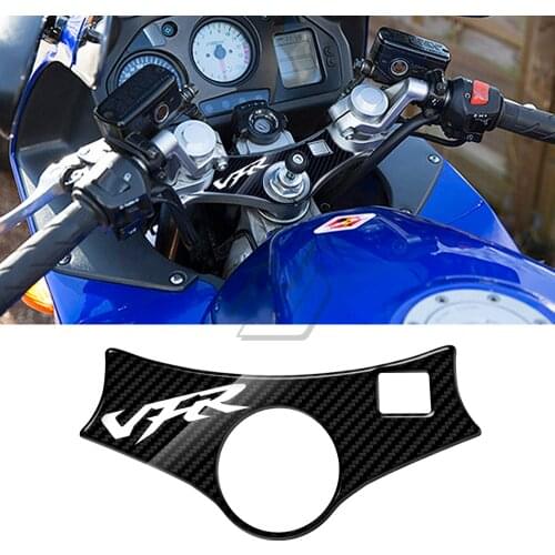 For Honda VFR800 Up To 2001 3D Carbon-look Upper Triple Yoke Defender