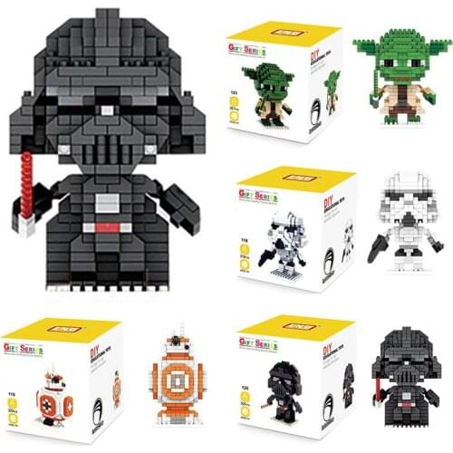 Disney Star Wars Character Building Blocks Plastic Mini Building Blocks Brain Games Toys Room Decoration Birthday Gifts Children