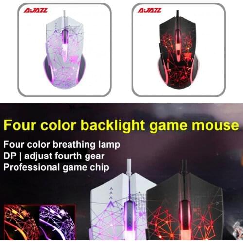 Desk Mouse Portable PC Mouse Computer Accessories High Performance Durable Precise Tracking 3200DPI RGB Wired Mice