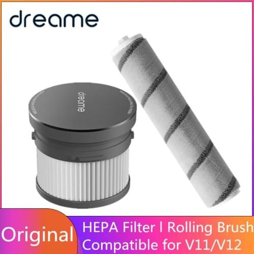Original Dreame High Quality HEPA Filter Roller Brush Replacement Parts Suitable for V10 V11 V12 Handheld Vacuum Cleaner Floor