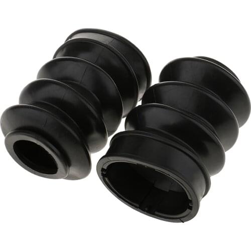 Pair Motorcycle Front Tube Dust Covers Boots Guards for Harley Hierro XL883N Sportster 1200