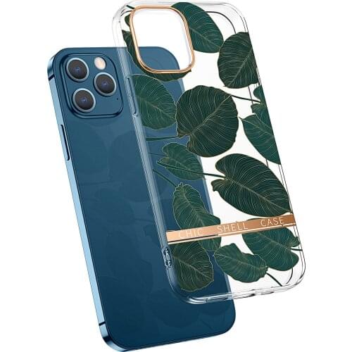 Popular Tpu Transparent Flower Electroplating Phone Case for IPhone 12 Pro Max 12Pro 11 SE 2020 XS X XR 7 8 Plus Cover for Girls