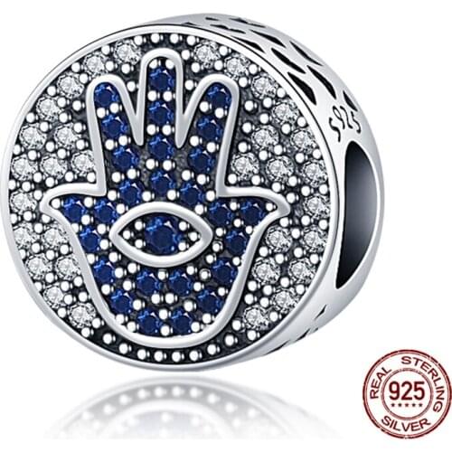 925 Sterling Silver Demon Eye Series Zircon Charm&Bead Fit Original 3mm Bracelet&Bangle Making Fashion DIY Jewelry For Women 003