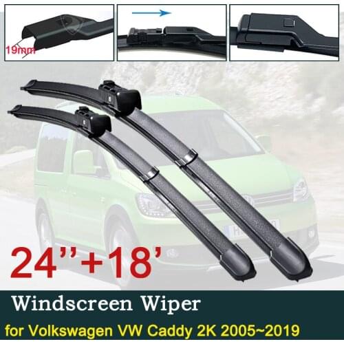 For Volkswagen VW Caddy 2K 2005~2019 2007 2010 2012 2015 2016 Front Windscreen Windshield Wipers Car Wiper Blade Car Accessories