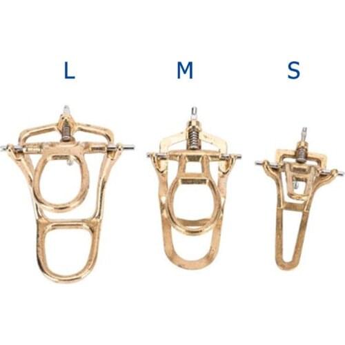 Dental Pure Brass Articulator Artisan Simple Oral Articulator Dental Implant Bite Denture Articulator S/M/L Size