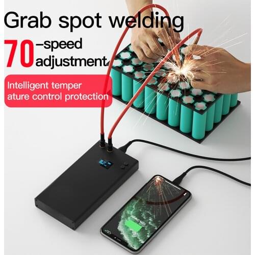 Welding Machine 70-speed LCD Display Spot Welding Machine With Nickel Sheet Spot Welder Machine Lithium for 18650/ 26650/ 32650