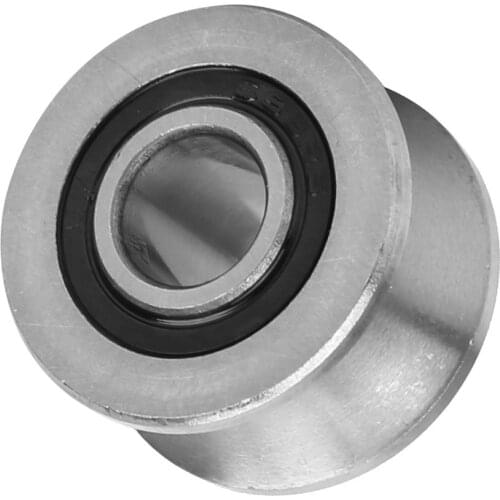 U22 U Shaped Round Bottom Track Groove Pulley Bearing Sliding Rollers Bearing 8*22.5*14.5mm