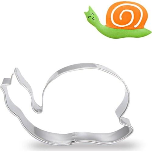 Snail Cookie Cutter Stainless Steel Biscuit Knife Baking Fruit Cut Kitchen Tools Embossing Printing