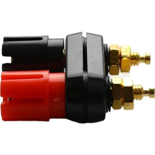Banana Plugs Couple Terminal Red Black Connector Amplifier Terminal Binding Post 1 Pcs